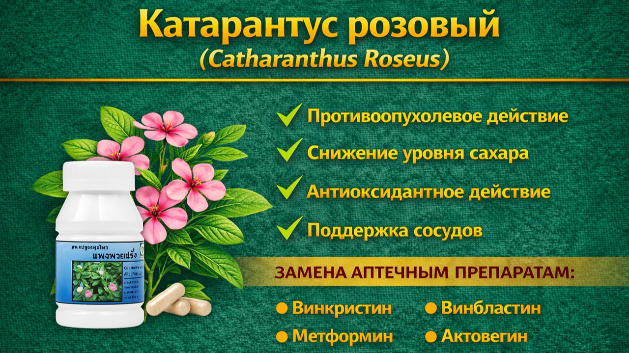 Катарантус розовый (Catharanthus Roseus)