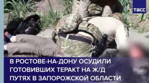 В Ростове-на-Дону осудили готовивших теракт на ж/д путях в Запорожской области
