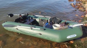 Лодочный электромотор Koetsu-S150 и аккумулятор Small Den 120Ah