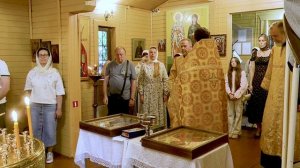 Отец Дмитрий Воеца освятил образы свв. вм. Георгия Победоносца и бл. верн. кн. Александра  Невского.