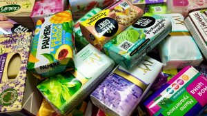 Unpacking soap. Распаковка мыла