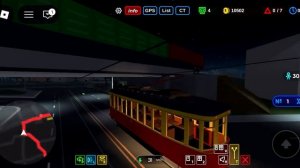 катаюсь по первому маршруту на трамвае x! roblox.
