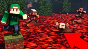 ЭТА ЛАВА ЗАТОПИЛА ВСЮ ДЕРЕВНЮ ЖИТЕЛЕЙ В МАЙНКРАФТ | Риколит Minecraft