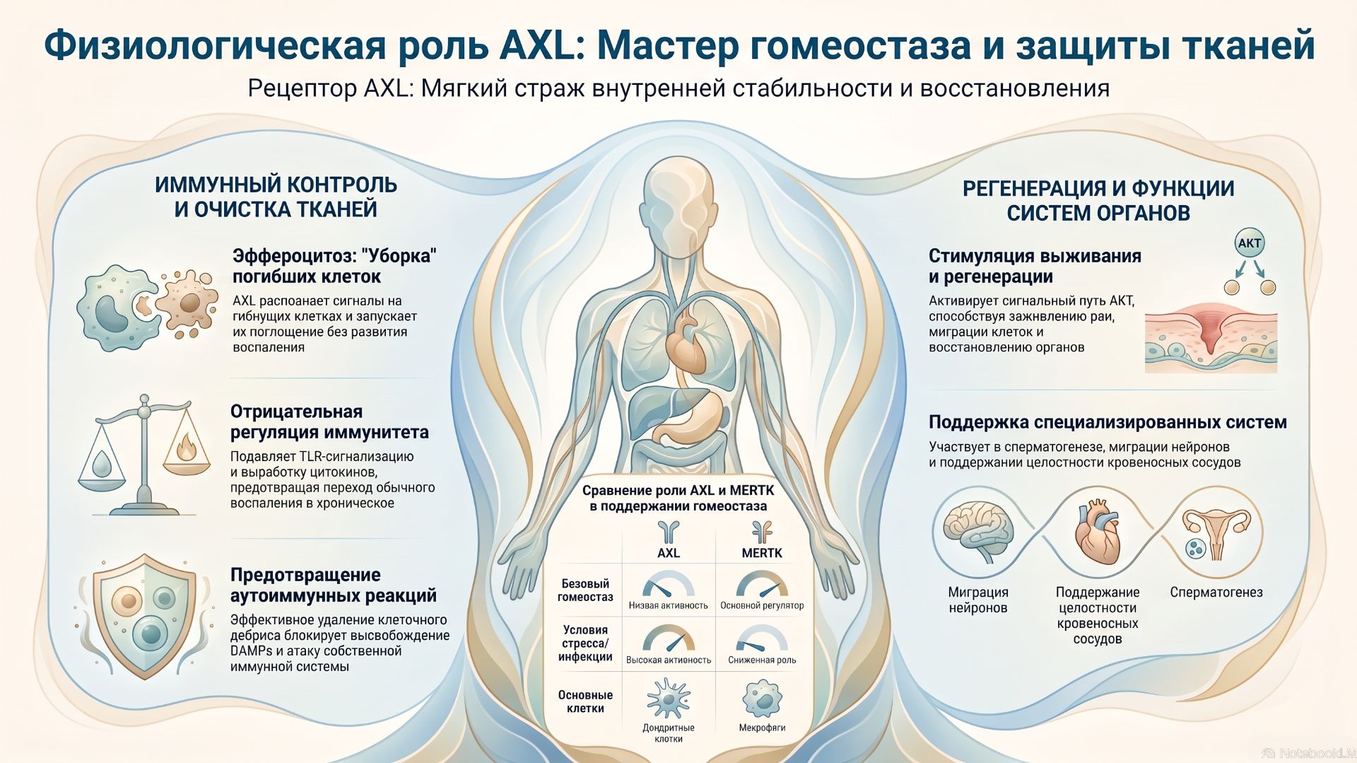 Двойная игра молекулярного миротворца AXL