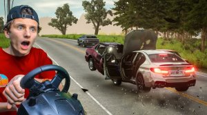 МОЛОДОЙ ПАЦАНЧИК НА BMW M5 F90 РАЗБИЛСЯ НА ТРАССЕ...! ｜ BeamNG.drive