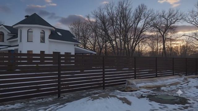 Забор-жалюзи Texas, Coffee Wood смотреть онлайн