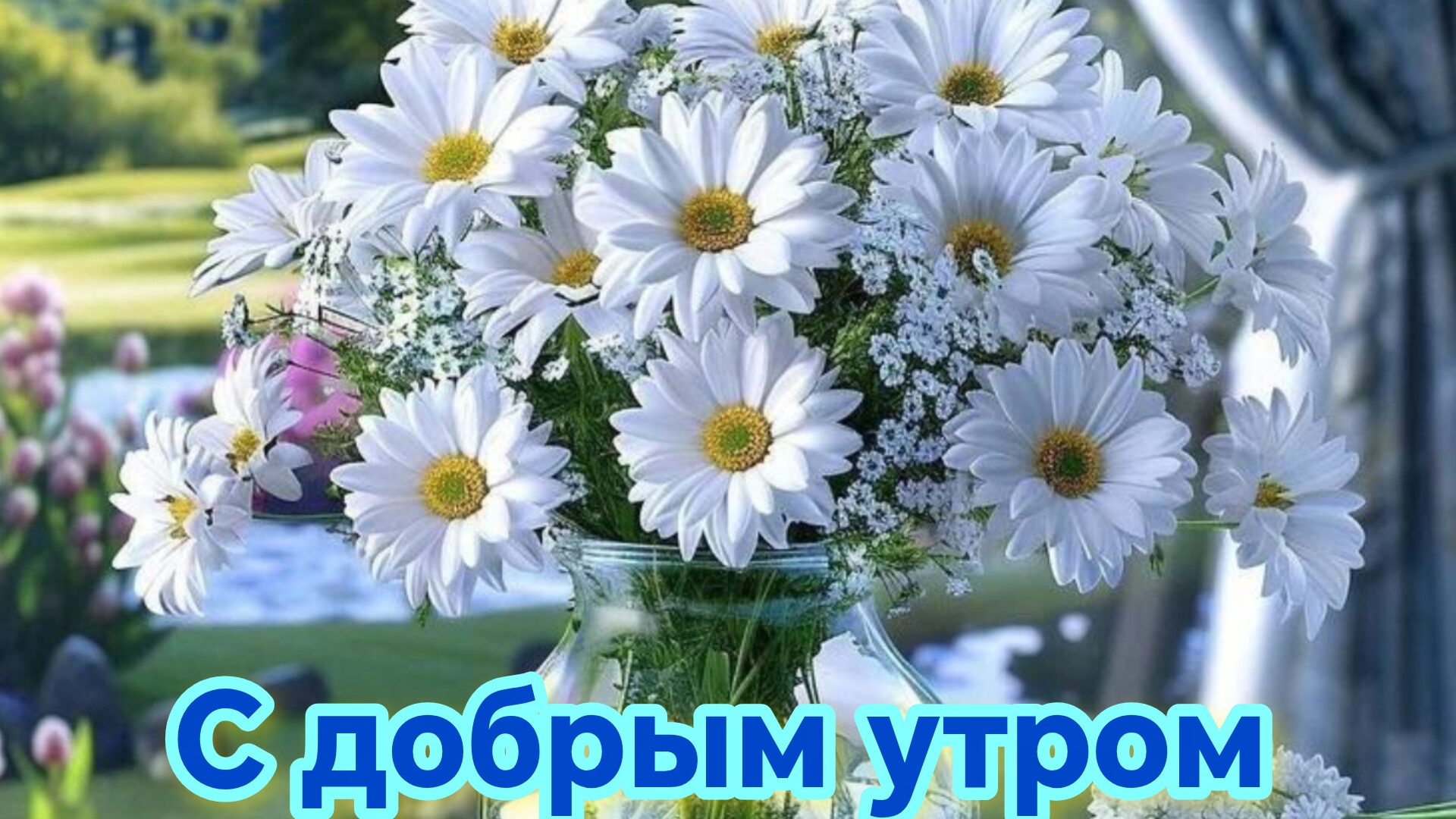 С добрым летним утром . Роскошная музыкальная открытка. смотреть онлайн