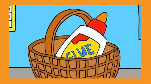 On In Under - Preposition With School Supplies