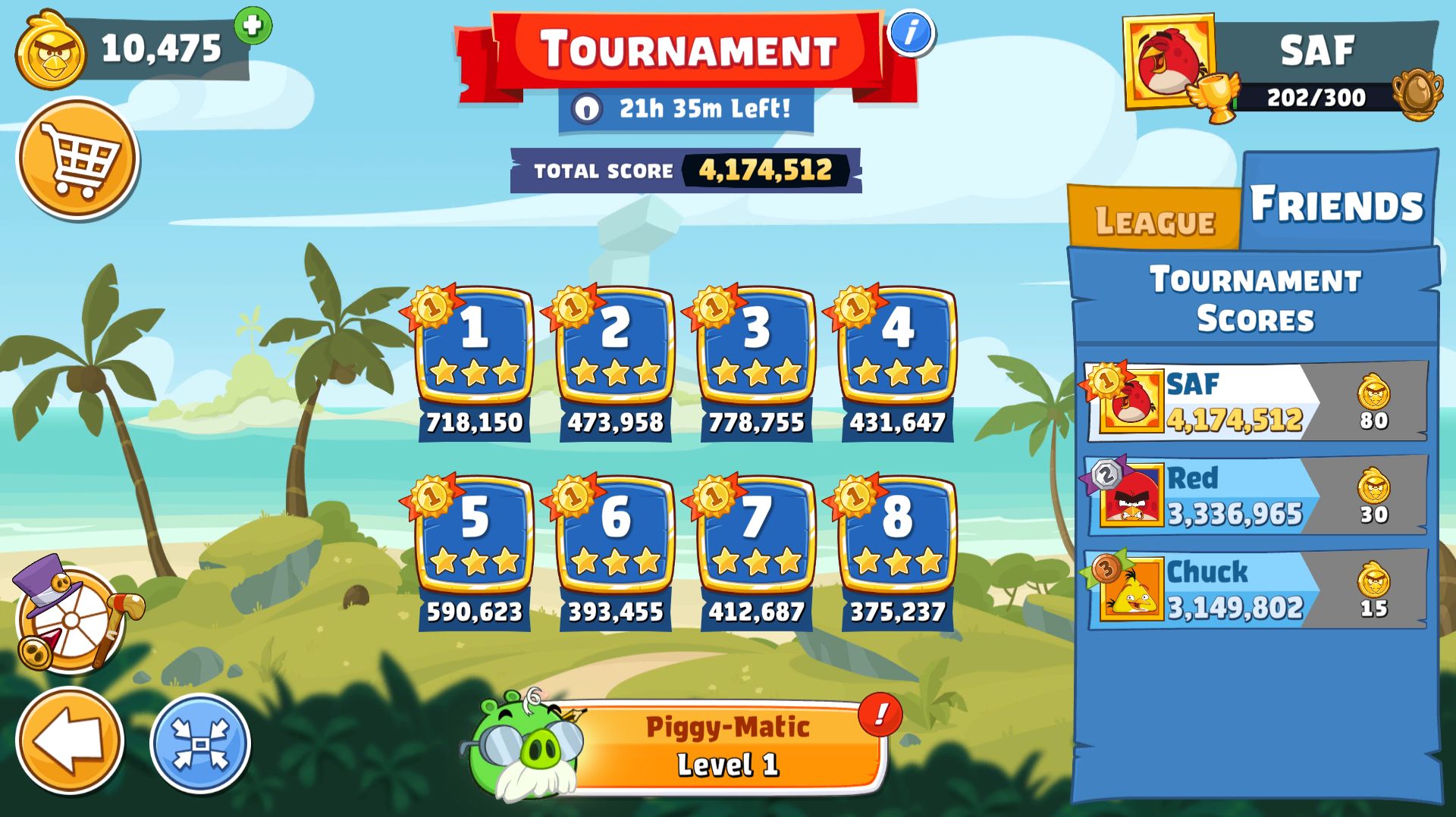 Angry Birds Friends. Турнир (15.07.2026). Все уровни 3 звезды. Прохождение от SAFa.