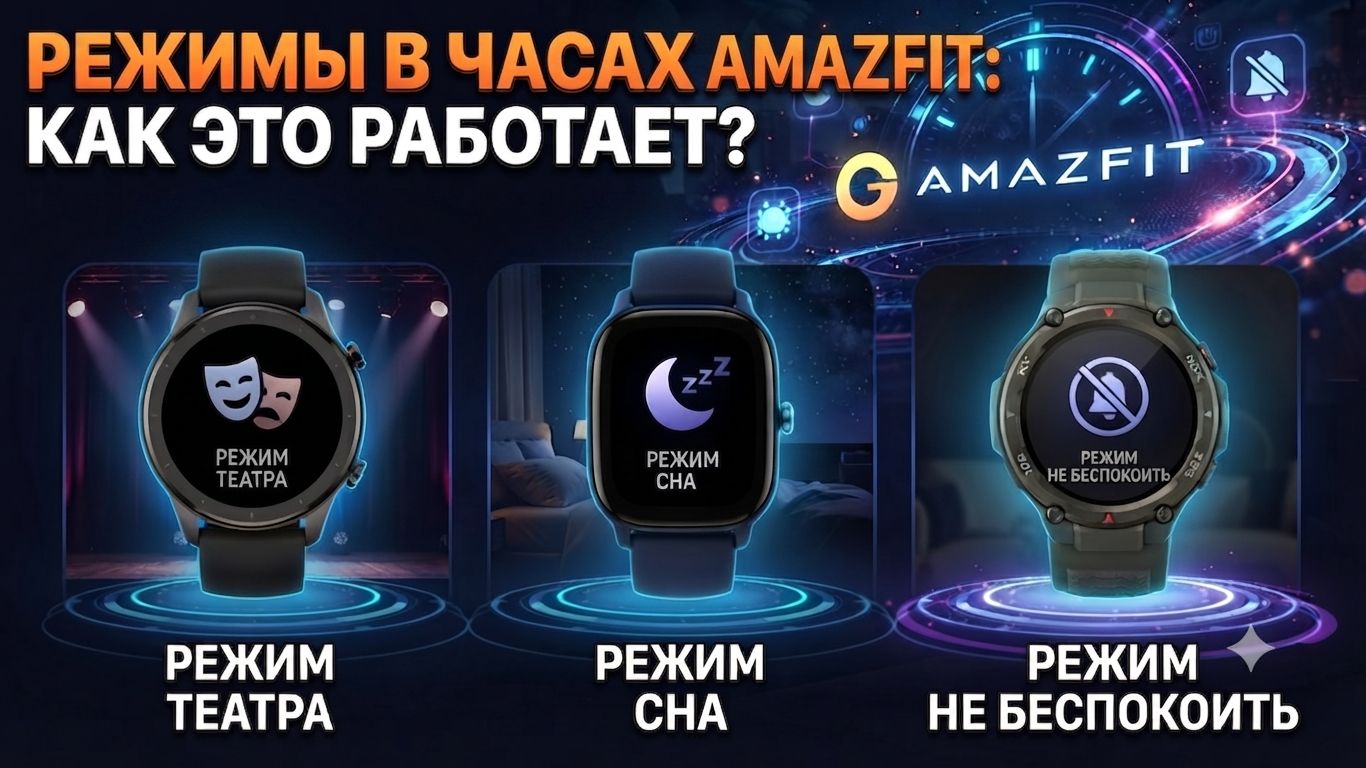 Режимы в часах Amazfit! смотреть онлайн