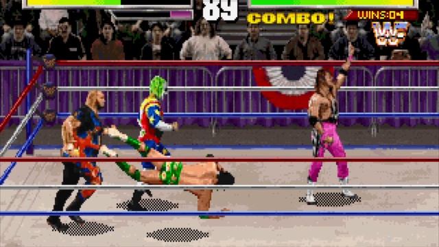 WWF Wrestlemania Arcade Game PC MS-DOS Razor Ramon WWF Title