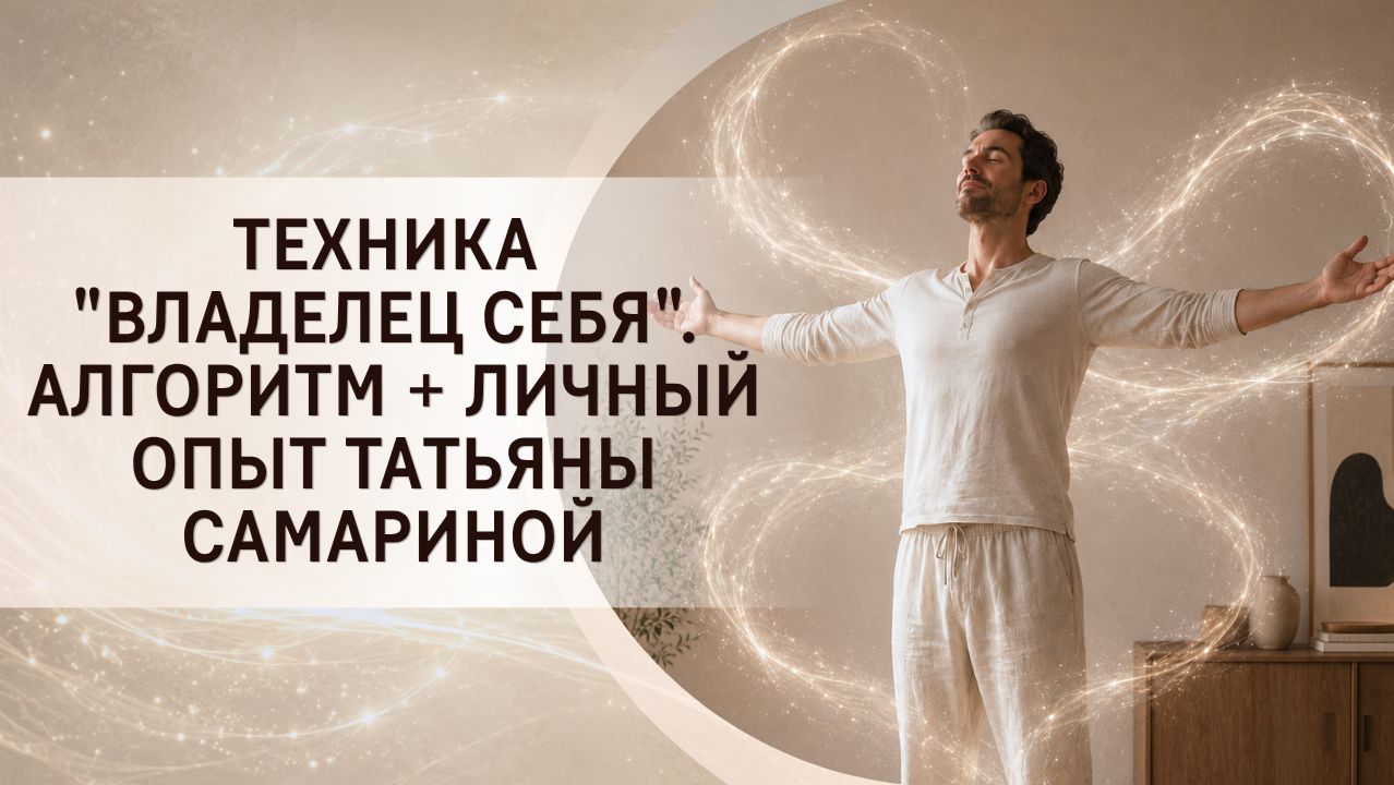 Техника "Владелец себя". Алгоритм + личный опыт Татьяны Самариной