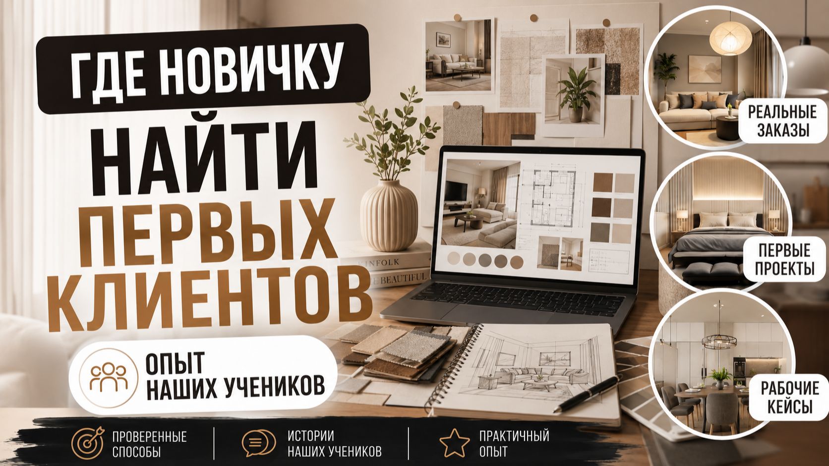 Как найти первых клиентов новичку в дизайне интерьеров. Опыт наших учеников смотреть онлайн