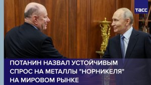 Потанин назвал устойчивым спрос на металлы «Норникеля» на мировом рынке