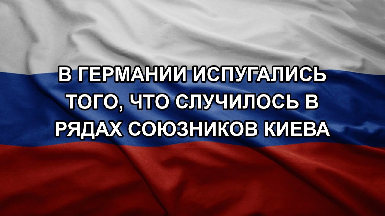 В Германии испугались того, что случилось в рядах союзников Киева смотреть онлайн