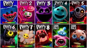 Фильм Poppy Playtime + Темные друзья: Первый этаж – Все боссы и пугающие моменты с индикаторами здор