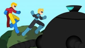 Омнидроид V.X 8 против супергероев («Суперсемейка»): Мистер Исключительный — Метамен | Stick Nodes