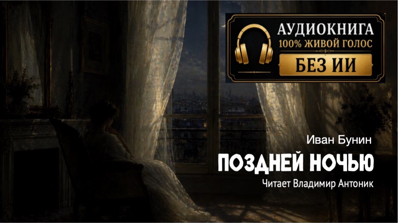 «Поздней ночью». Иван Бунин. Читает Владимир Антоник. Аудиокнига