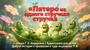 🌱✨🕊️ «Пятеро из одного стручка» — сказка Г. Х. Андерсена | Аудиосказка для детей | Добрая история