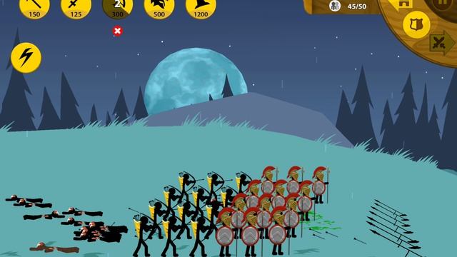 Stick War Legacy, миссия 556 ( безумная сложность, баффы, скин) смотреть онлайн
