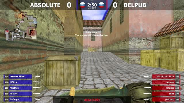ABSOLUTE -vs- BELPUB | 1 карта | ЛКЛ 1 сезон | @kn1feTV смотреть онлайн