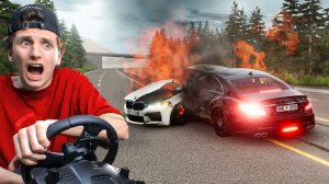 МАЖОРЫ НА CLS 63 S И BMW M5 F90 УСТРОИЛИ ШАШКИ НА ТРАССЕ...! ｜ BeamNG.drive