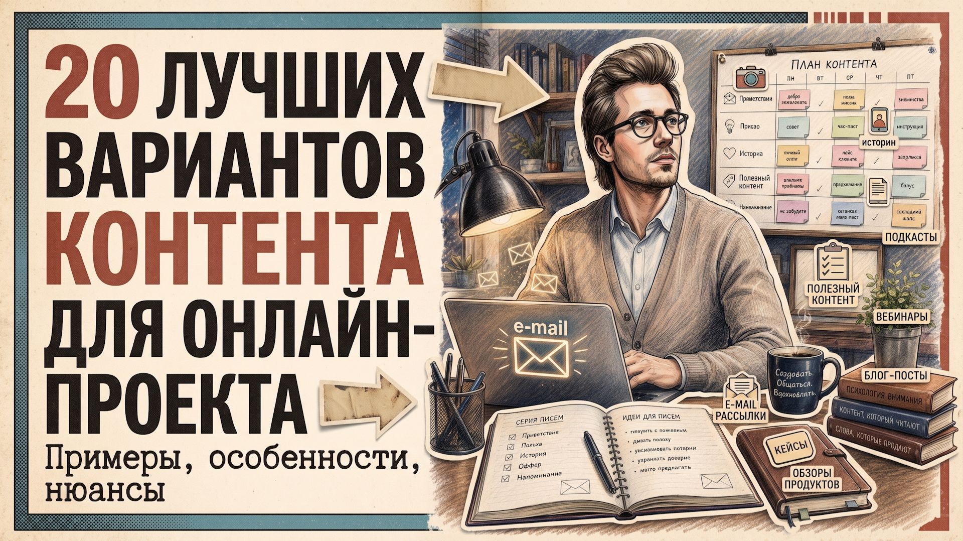 20 лучших вариантов контента для онлайн-проекта