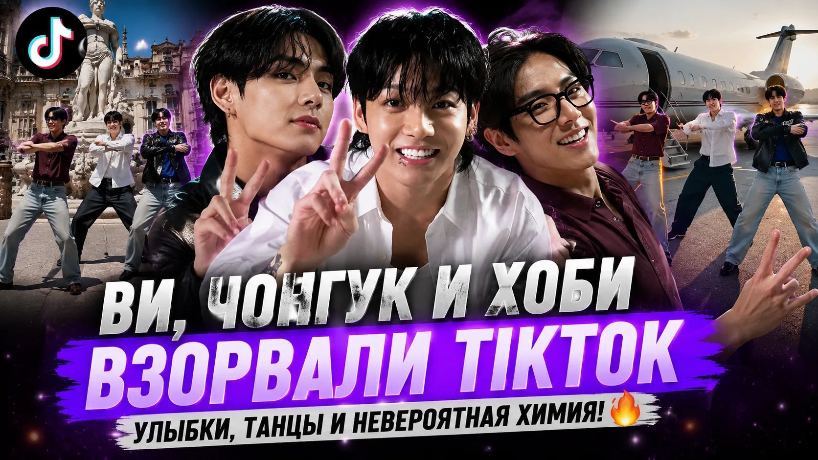 🔥 Новый "TikTok" Ви, Чонгука и Хоби: Арми не могут перестать пересматривать! смотреть онлайн