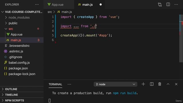 085 Creating a Basic Vue App смотреть онлайн