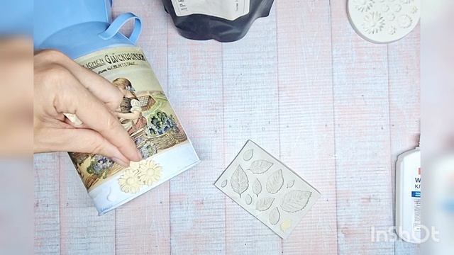 Декор и декупаж вазы из ФиксПрайса. Часть 1