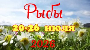 Рыбы♓Таро-прогноз на неделю с 20 по 26 июля🕊️