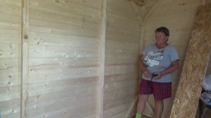 Новая дача ( 3 серия). Делаю полки в хозблоке и многое другое.