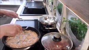 Шницель! Гречка !Лук тушенный! Быстрый обед! Домашняя еда Кухня Рецепты  #еда