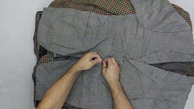 Пиджаки мужские в шотландскую клетку секонд оптом 6 пак