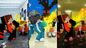 Когда Джей Джей использует «Пердящий удар» против Злой команды | Minecraft