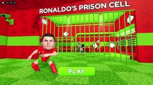 Побег из тюрьмы Роналдо!!! Роблокс побег из тюрьмы смотреть