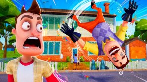 ПРИВЕТ СОСЕД КРУТИТ САЛЬТУХУ!HELLO NEIGHBOR МОД HELLO NEW TOWN ПОЛНОЕ ПРОХОЖДЕНИЕ!