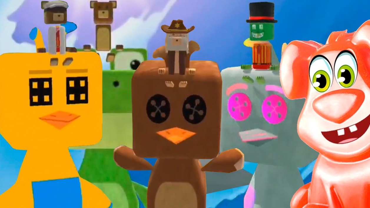 Супер-медведь спасает мир вместе с Шикой и желейной собачкой. Super Bear Adventure. смотреть онлайн