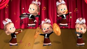 Маша и медведь , развивающие игры для детей.