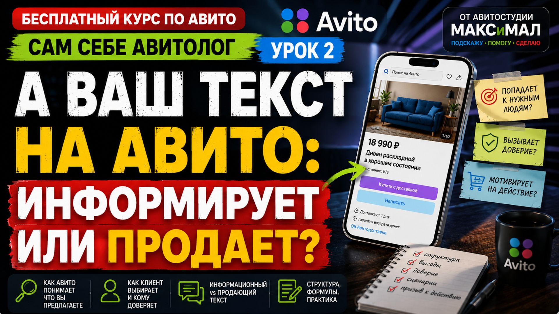 САМ СЕБЕ АВИТОЛОГ - КАК ПИСАТЬ ПРОДАЮЩИЕ ТЕКСТЫ НА АВИТО
