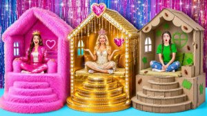 Домики Одного Цвета Бедная vs Богатая vs Ультра Богатая # Простые Трюки для Декора от Super Hyp