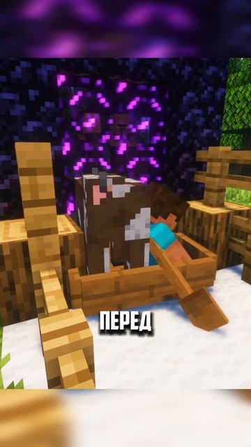 Этот СЕКРЕТ спасёт твой портал 🛡️#майнкрафт #minecraft