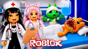 Лечу ПИТОМЦЕВ от АНОМАЛИЙ вместе с Пушистым Геймером ROBLOX ANIMAL HOSPITAL