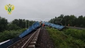 Последствия схода поезда в Пермском крае