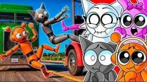 КРАШ-ТЕСТ КОМАНДЫ SPRUNKI в BeamNG Drive
