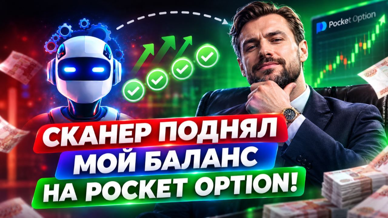 Покет Опшн торговый бот! AI Сканер мощный робот на Pocket Option! Бинарные опционы