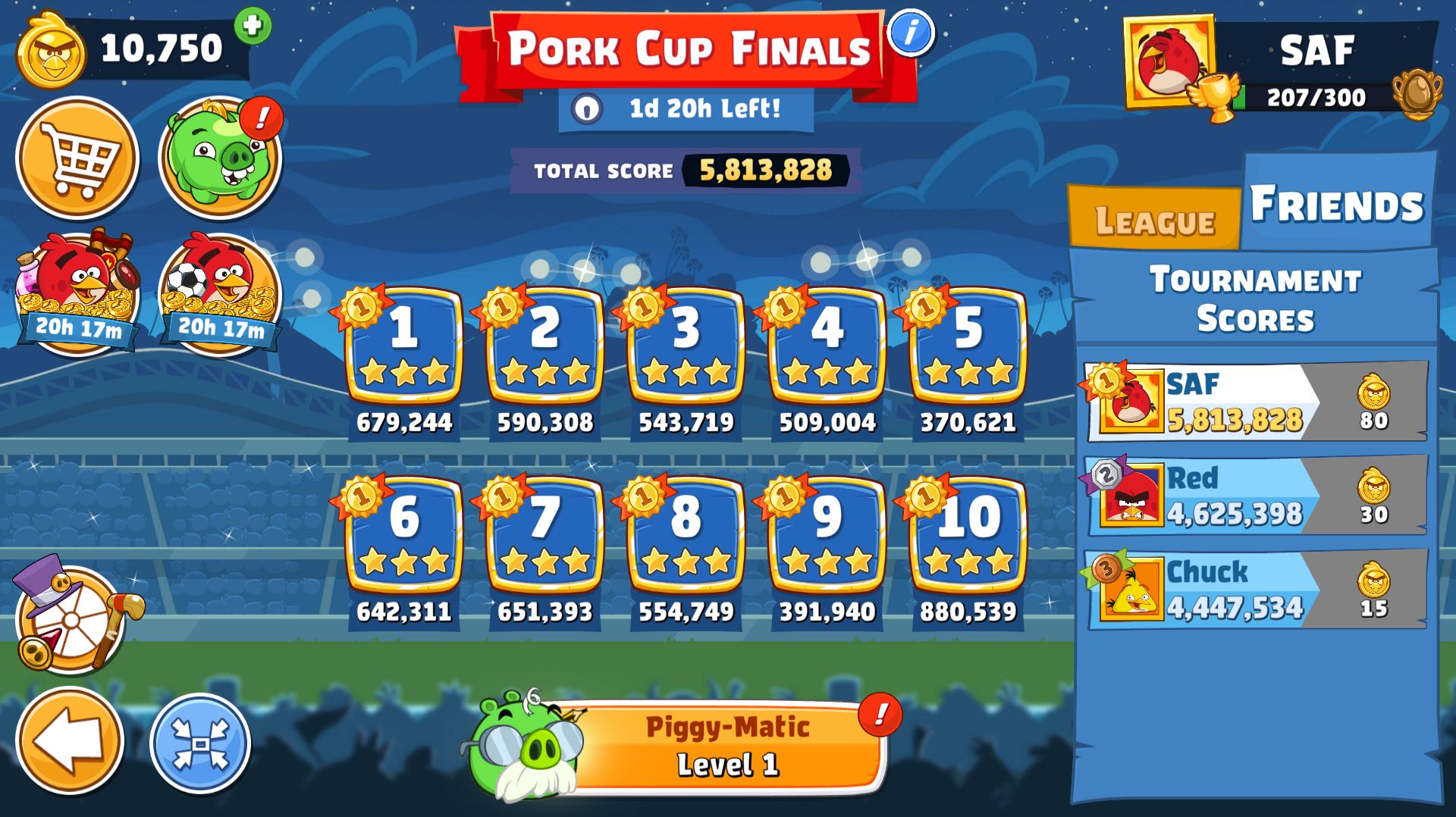 Angry Birds Friends. Pork Cup Finals. Все уровни 3 звезды. Прохождение от SAFa. смотреть онлайн