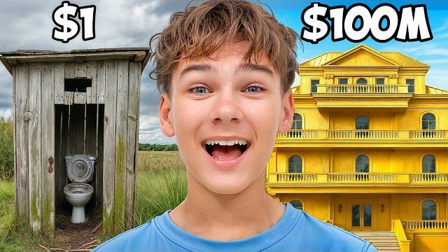 Дом за $1 vs Дом за $100,000,000! смотреть онлайн