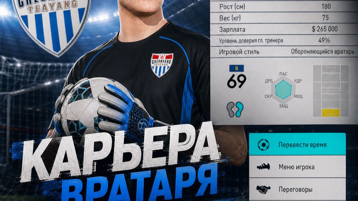 КАРЬЕРА ВРАТАРЯ PES 2018 KЛУБ  CHEONSANG TEAYANG #1