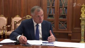 Владимир Путин в Кремле принял вице-премьера Марата Хуснуллина.